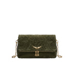 Zadig & Voltaire Rock Western Suede Leather Clutch