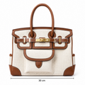 Hermès Cargo 30 – Brown & Cream