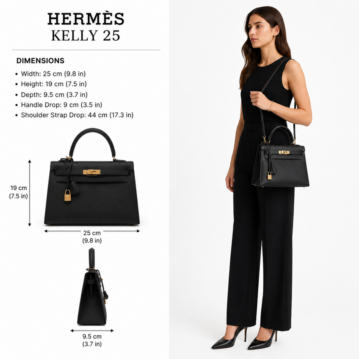 Hermès Kelly 25 – Black