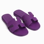 Hermès Oran Sandal – Dark Purple
