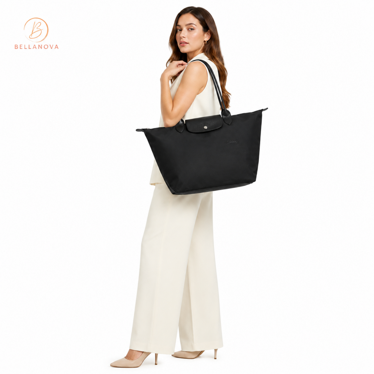 Longchamp Le Pliage Tote Bag - Full Black