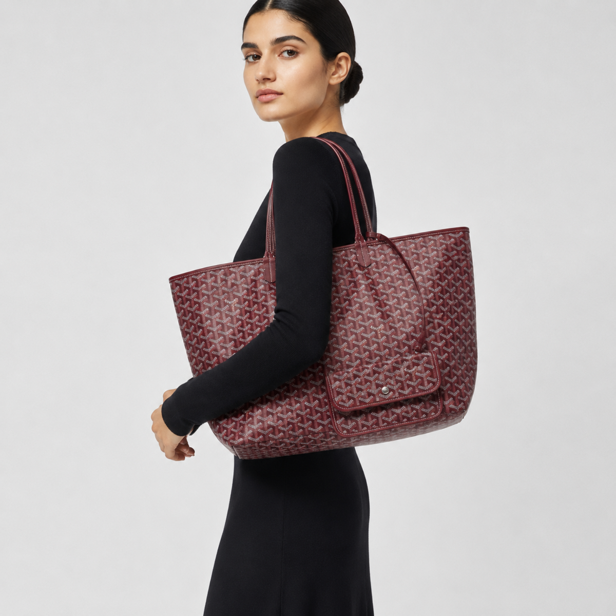 Goyard Saint Louis PM Tote Bag - Burgundy