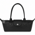 Longchamp Le Pliage Xtra Leather East-West Bag – Black
