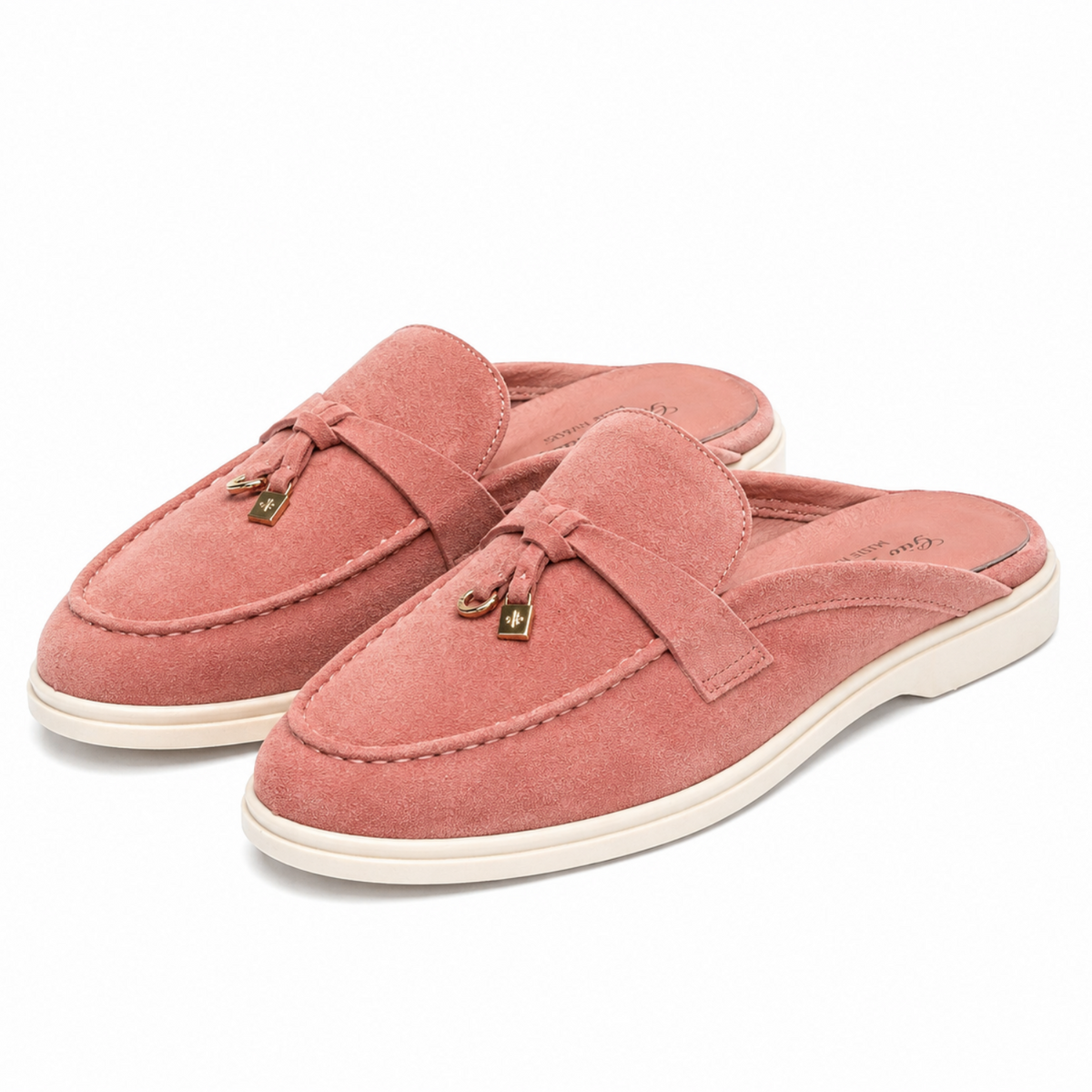 Loro Piana Open-Back Loafer - Baby Pink