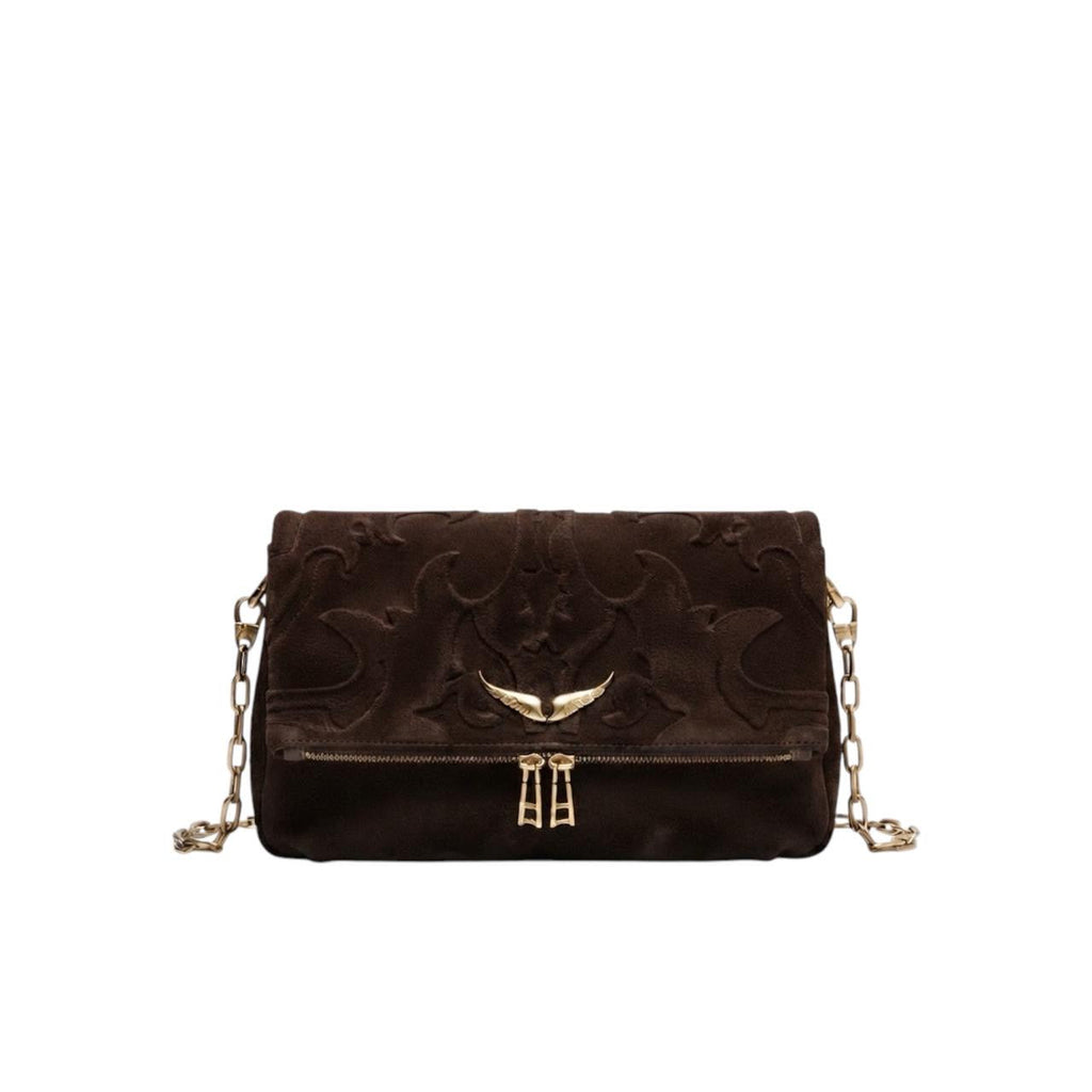 Zadig & Voltaire Rock Western Suede Leather Clutch
