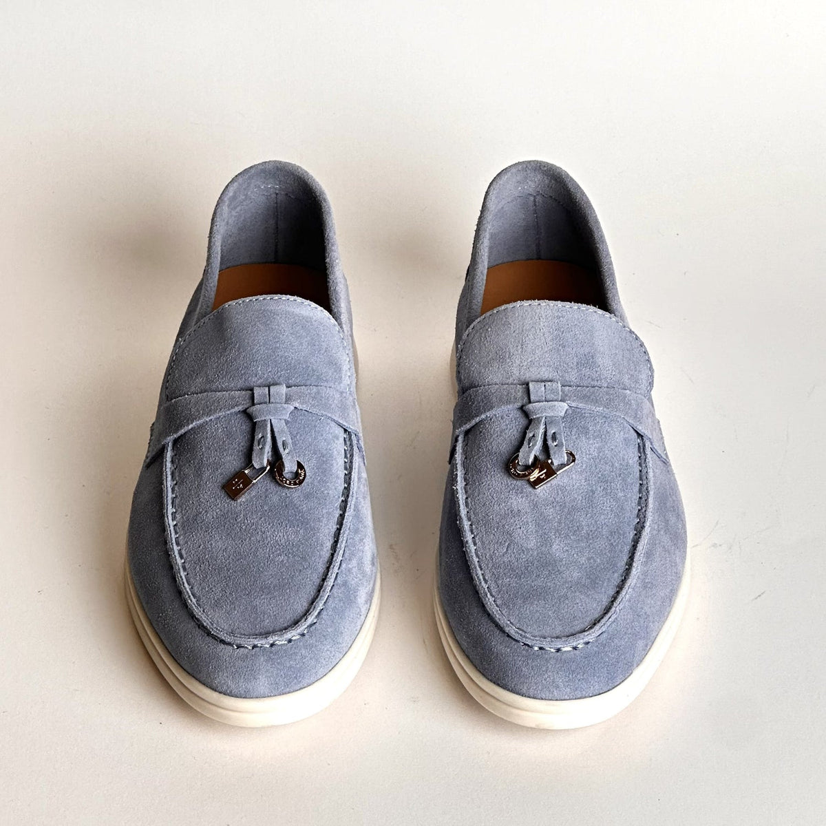 Loro Piana Women’s Loafers - Sky Blue