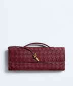 BOTTEGA VENETA Andiamo Clutch — Burgundy