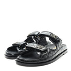 Chanel Quilted Double-Strap Sandals – Black