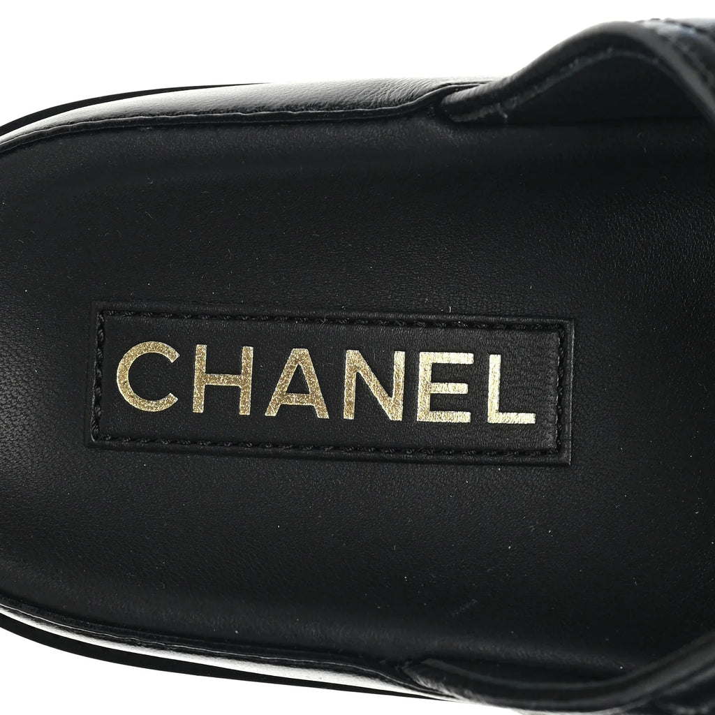 Chanel Quilted Double-Strap Sandals – Black