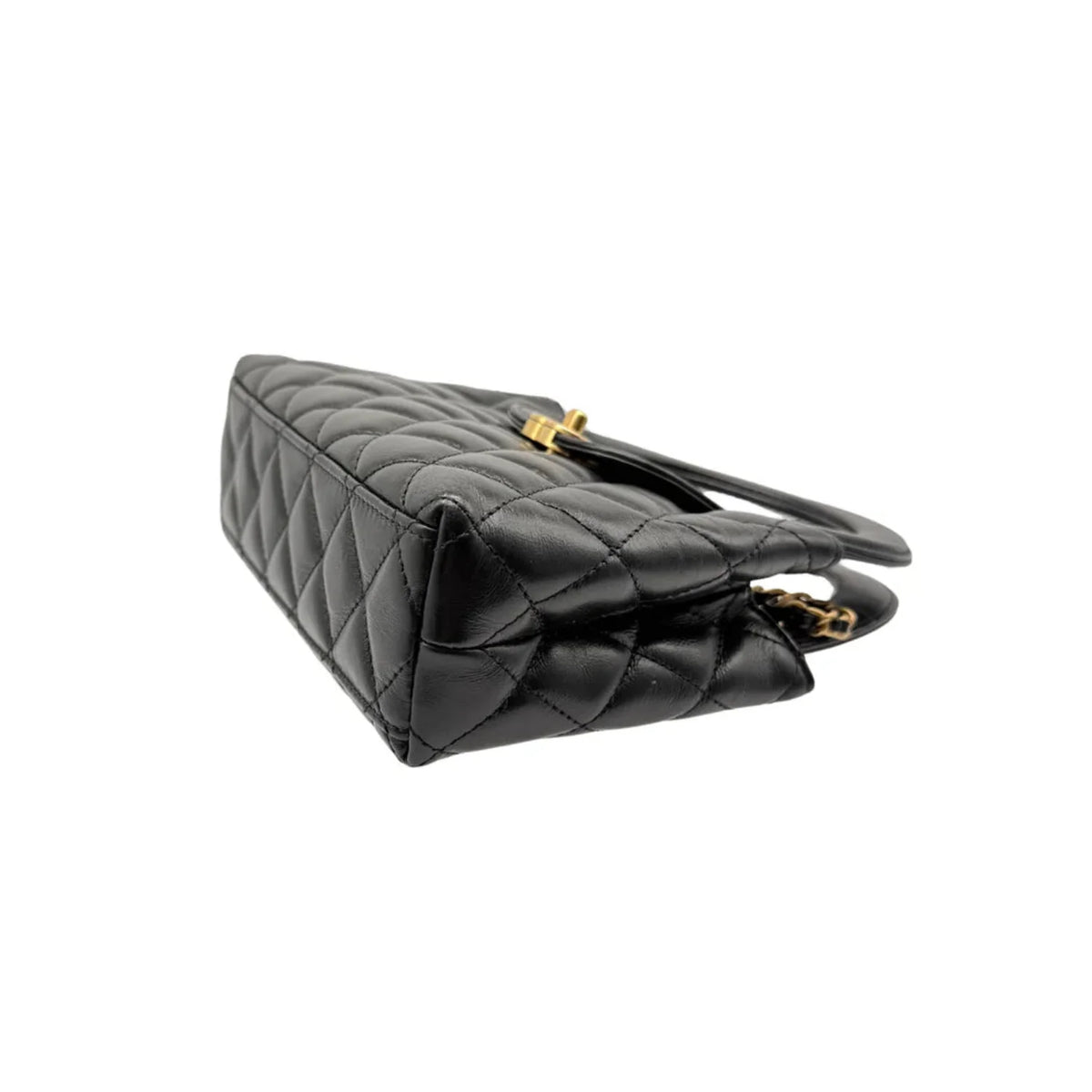 Chanel Nano Kelly Top Handle - Black