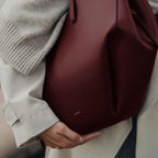 Polène Cyme Tote - Black Cherry