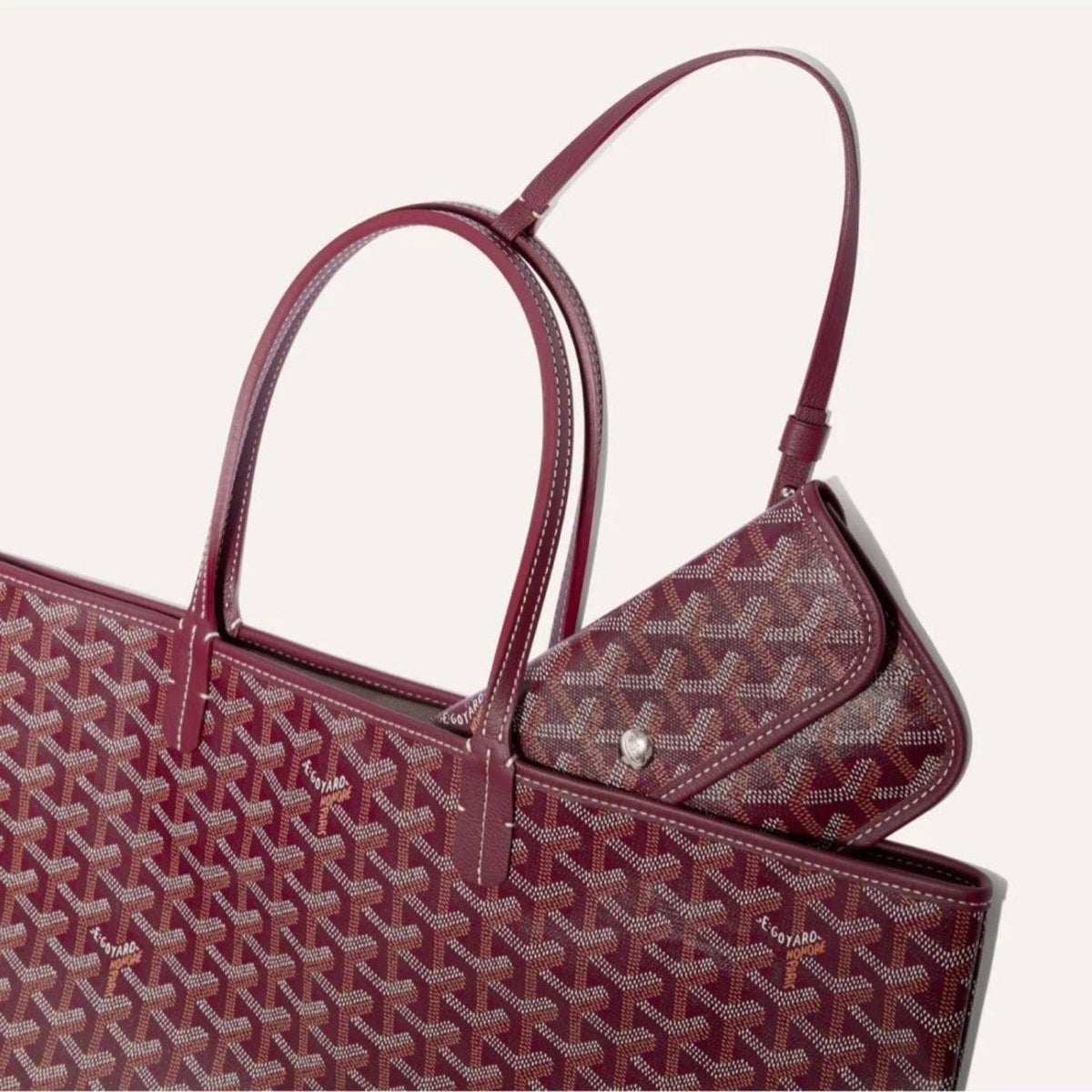 Goyard Saint Louis PM Tote Bag - Burgundy