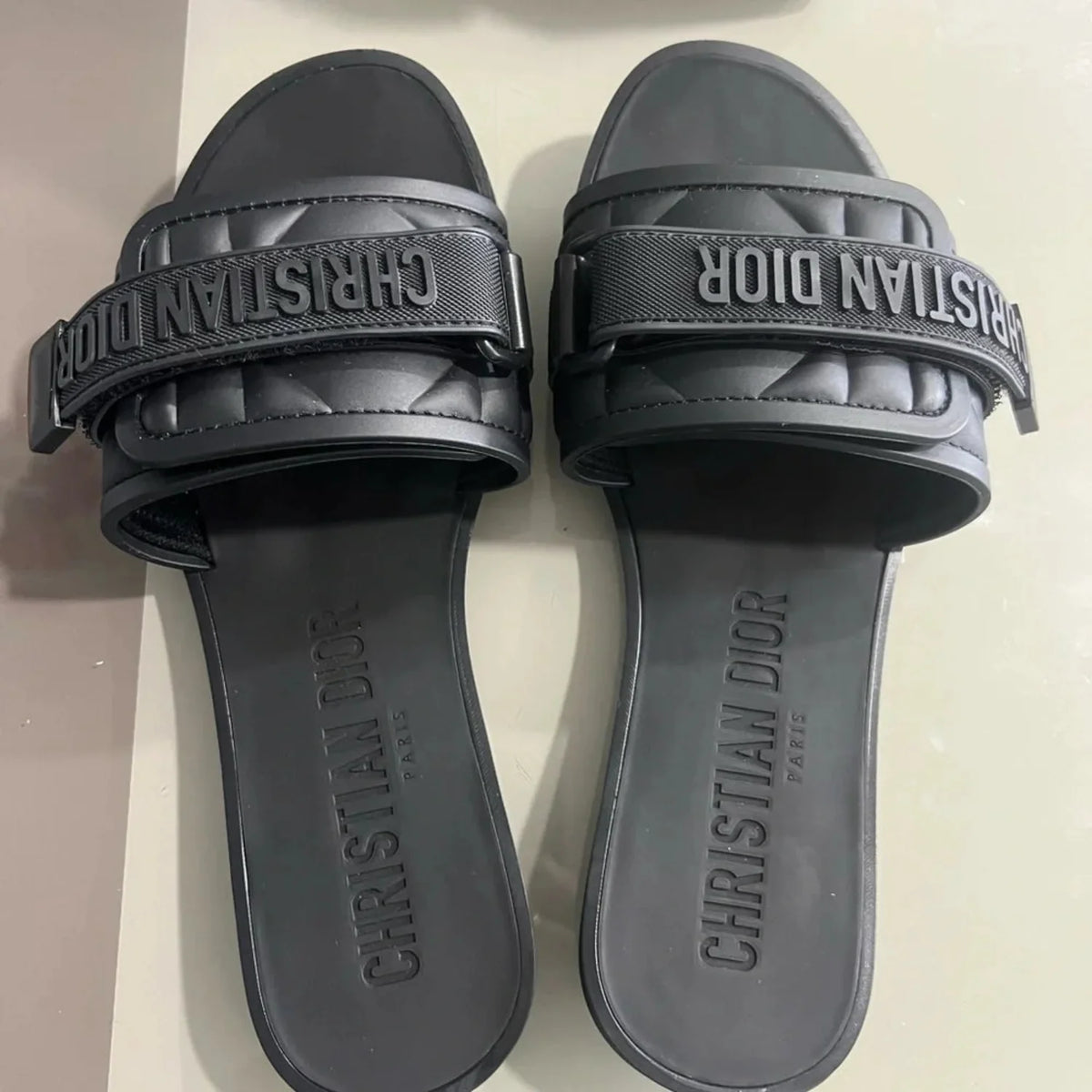 Christian Dior Black Evolution Sandals