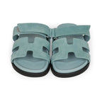 Hermès Chypre Sandal – Light Blue (Suede)
